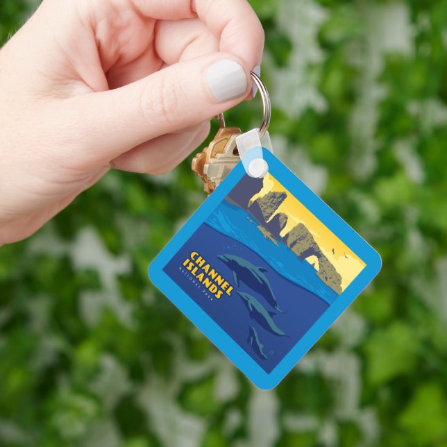 Llavero Delfines del Parque Nacional de las Islas del Cana (Mano)