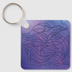 Llavero Delfines - Púrpura