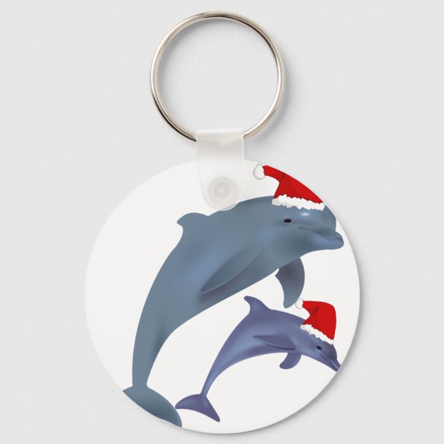 Llavero delfines santa (Anverso)