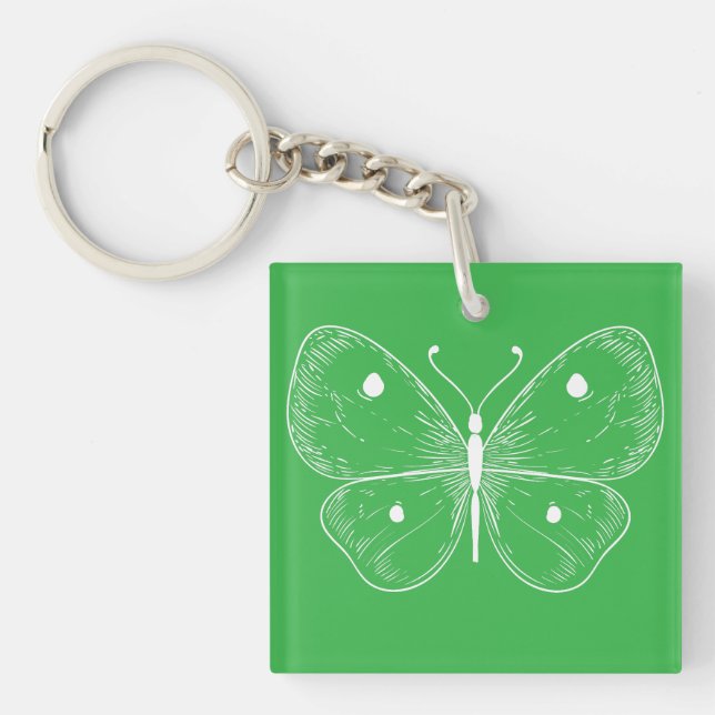 Llavero Delicate Sketch Butterfly (Frente)