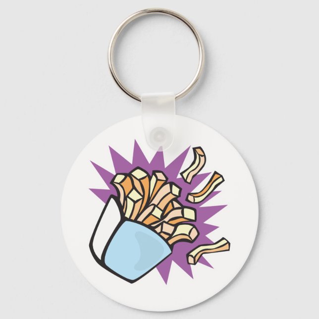 Llavero deliciosas papas fritas (Anverso)