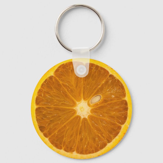LLAVERO DELICIOSO ANILLO DE CLAVES DE NARANJA (Anverso)