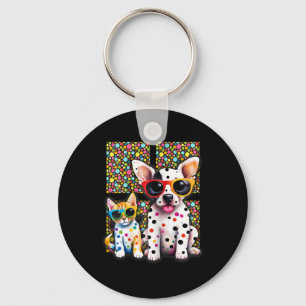 Llavero Delicioso niño pequeño Dot Day Gato Lover