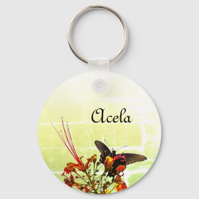 Llavero Delight de mariposa (Anverso)