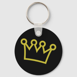 Llavero deluxe de la corona de oro