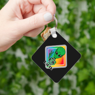 Llavero Demasiado gay para la Tierra Funny OVNI alienígena