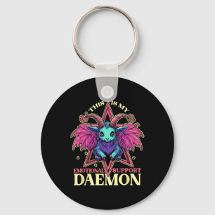 Llavero Demón de apoyo emocional con salón de demonio de c
