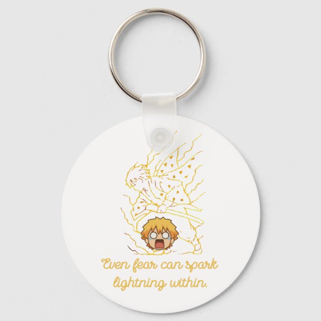 Llavero Demon Slayer Zenitsu inspired (Anverso)