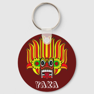 Llavero Demonio/demonio ceilandés (yaka) enmascarar a Keyc