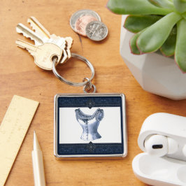 Llavero Denim Blue Vintage Bustier