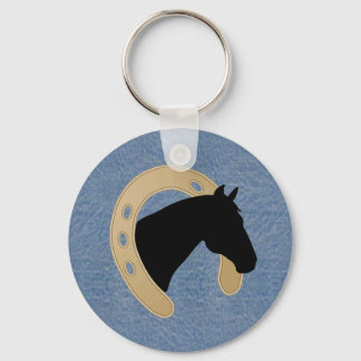 Llavero Denim & Horseshoe KEYCHAIN