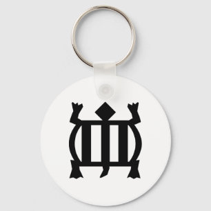 Llavero Denkyem   Symbol for Adaptability and Cleverness