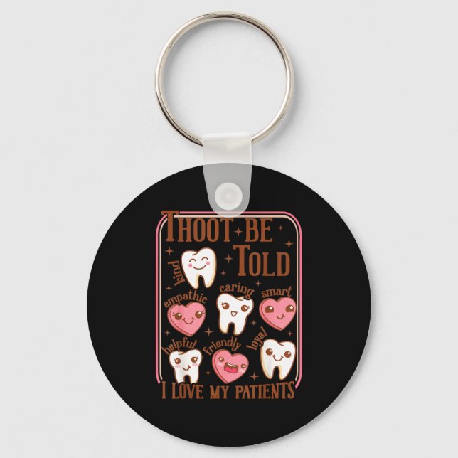 Llavero Dental Hygienist Valentine's Day Dentist Squad Too (Anverso)
