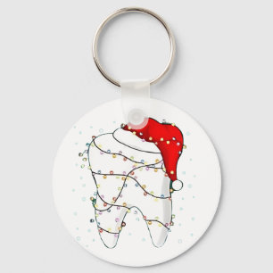 Llavero Dental Navidad Inodoro Dentista Fiesta