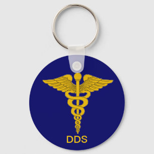 Llavero Dentist Caduceus Keychain