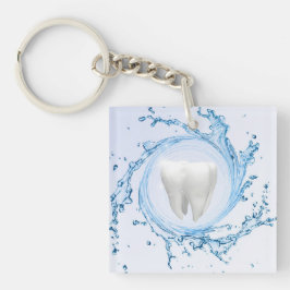 Llavero Dentista Dental Tooth Water Profesional