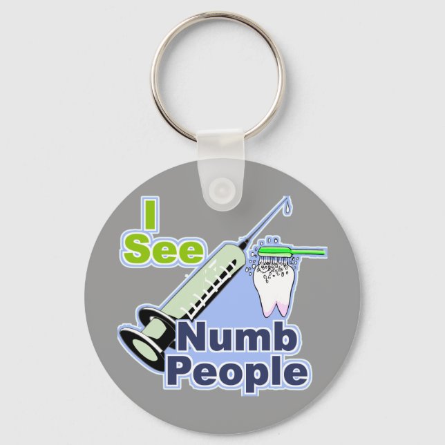 Llavero Dentistas divertidos e higienistas (Anverso)