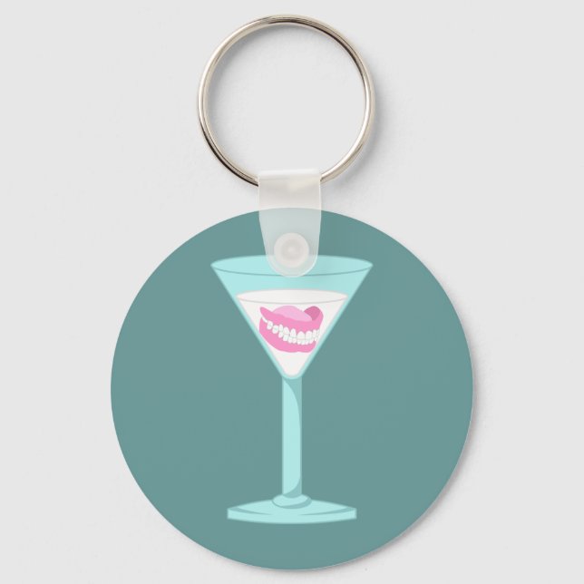 Llavero Dentures False Teeth Martini (Anverso)