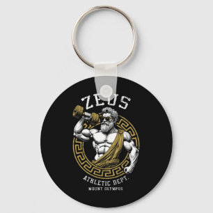 Llavero Departamento atlético Zeus Gym Funny Greek God Wor