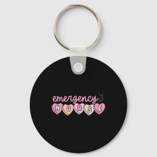 Llavero Departamento De Emergencia Enfermeras Corazones Er