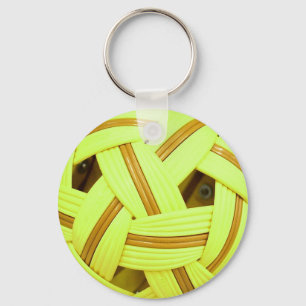 Llavero Deporte amarillo Sepak Takraw