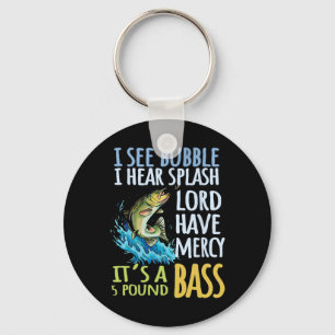 Llavero Deporte de pesca con caña Byss negro Byss Fish 