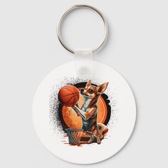 Llavero Deporte del jugador de baloncesto de Chihuahua (Anverso)