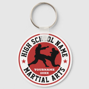 Llavero Deportes de color del Club de Artes Marciales de s
