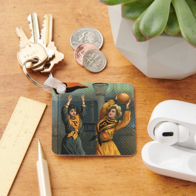 Llavero Deportes de época, equipo femenino de baloncesto e (Escritorio )