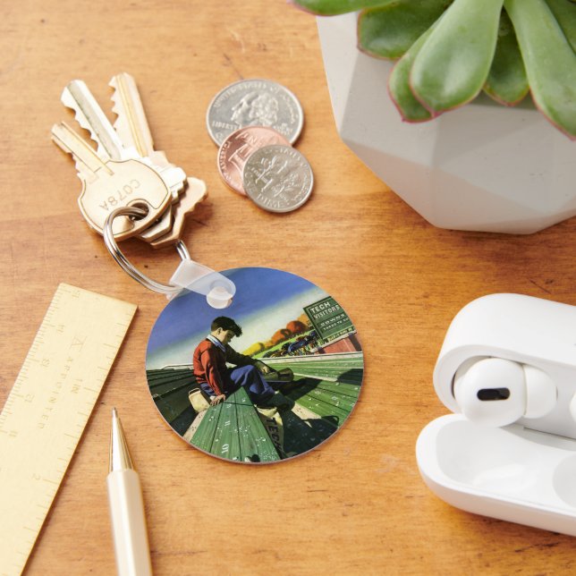 Llavero Deportes de época, fanático del fútbol triste con  (Escritorio )