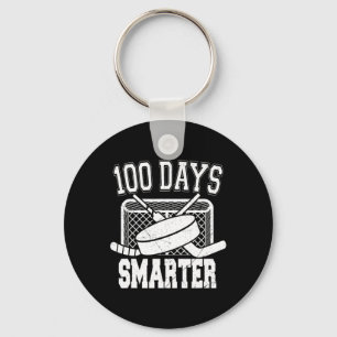 Llavero Deportes de hockey 100 días más inteligentes