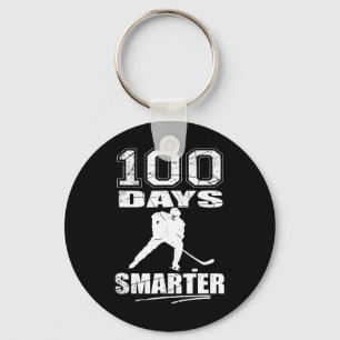 Llavero Deportes de hockey 100 días más inteligentes