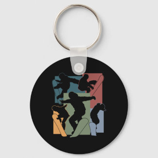 Llavero Deportes de invierno divertidos Snowboard Lover Sn