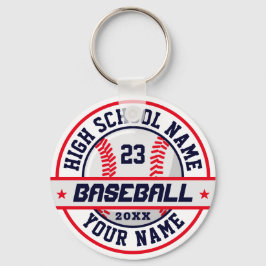 Llavero Deportes de jugador de béisbol de secundaria