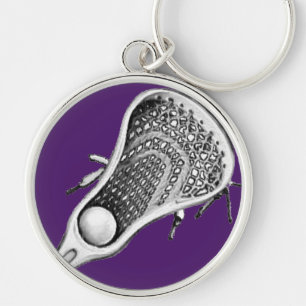 Llavero Deportes Lacrosse Morado