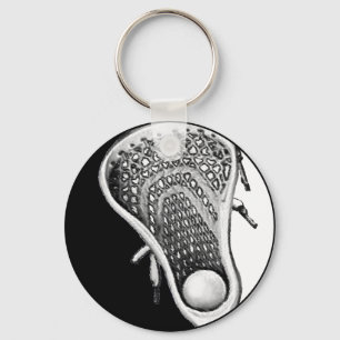 Llavero Deportes Lacrosse Negro