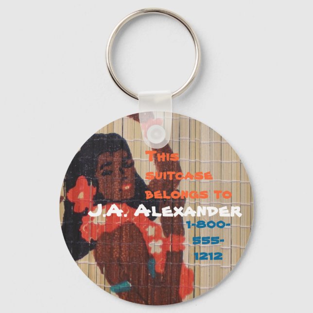 Llavero Depósito I.D. Tag Hula Dancer (Anverso)