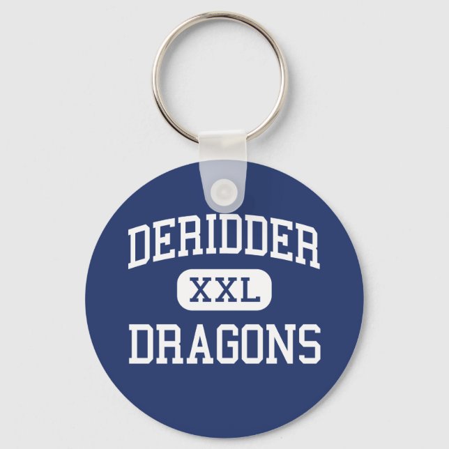 Llavero DeRidder - Dragones - Alto - DeRidder Louisiana (Anverso)