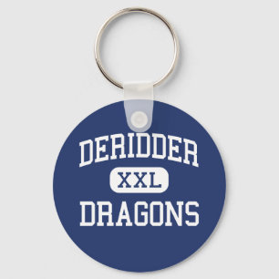 Llavero DeRidder - dragones - alto - DeRidder Luisiana