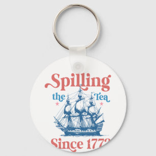 Llavero Derramando el Té Desde 1773, Patriótico, 4 De Jul