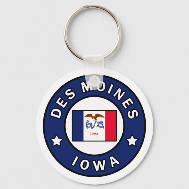 Llavero Des Moines Iowa (Anverso)