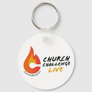 Llavero DESAFÍO DE IGLESIA Naranja EN VIVO