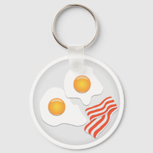 Llavero Desayuno de Huevos Fritos y Tocino