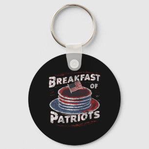 Llavero Desayuno De Patriotas Pancake Pastel Americano 4 D