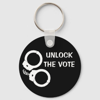 Llavero Desbloquear el voto: negro/blanco