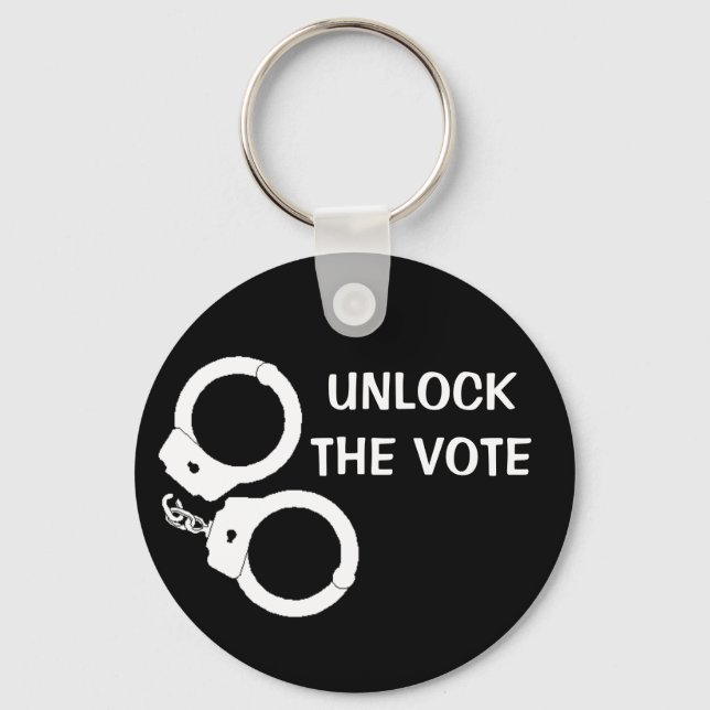 Llavero Desbloquear el voto: negro/blanco (Anverso)