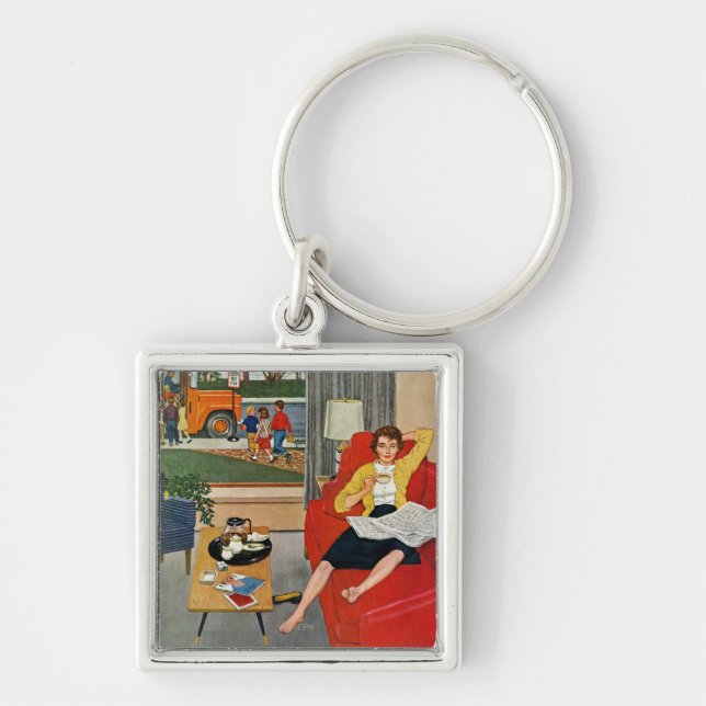 Llavero Descanso para tomar café de la mañana (Frente)