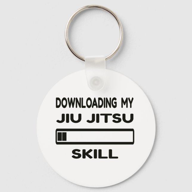 Llavero Descargando mi habilidad Jiu-Jitsu (Anverso)