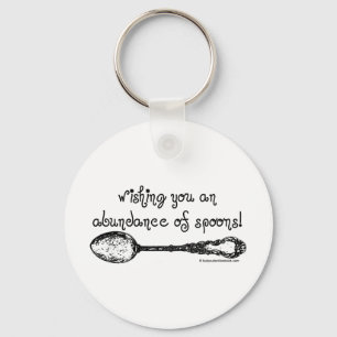 Llavero Deseándole una abundancia de cucharas