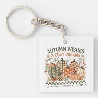 Llavero Deseos de Otoño & sueños acogedores